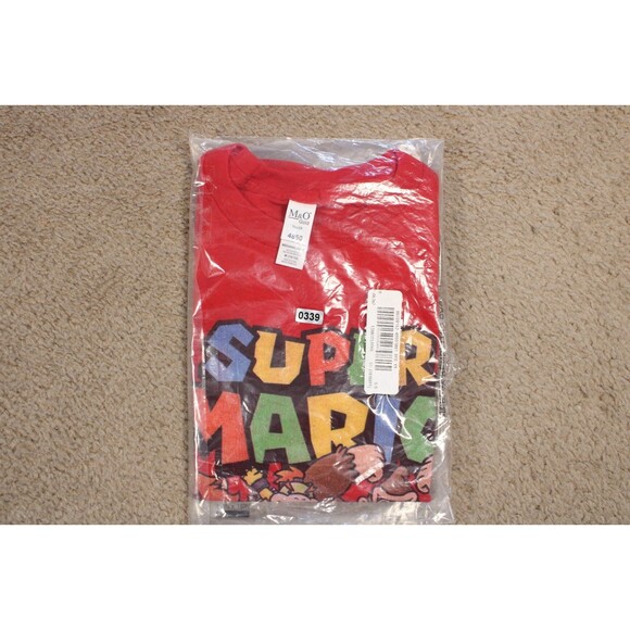 Nintendo Super Mario Character Group Graphic Tee T-Shirt (Boys Medium 10-12) Red - Picture 6 of 6